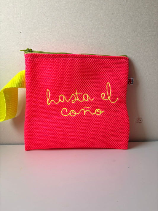 Neopreno rosa fluor - Hasta el coño - Neceser