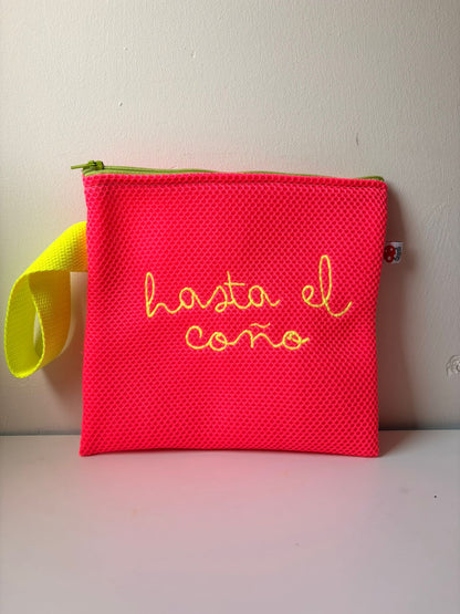 Neopreno rosa fluor - Hasta el coño - Neceser