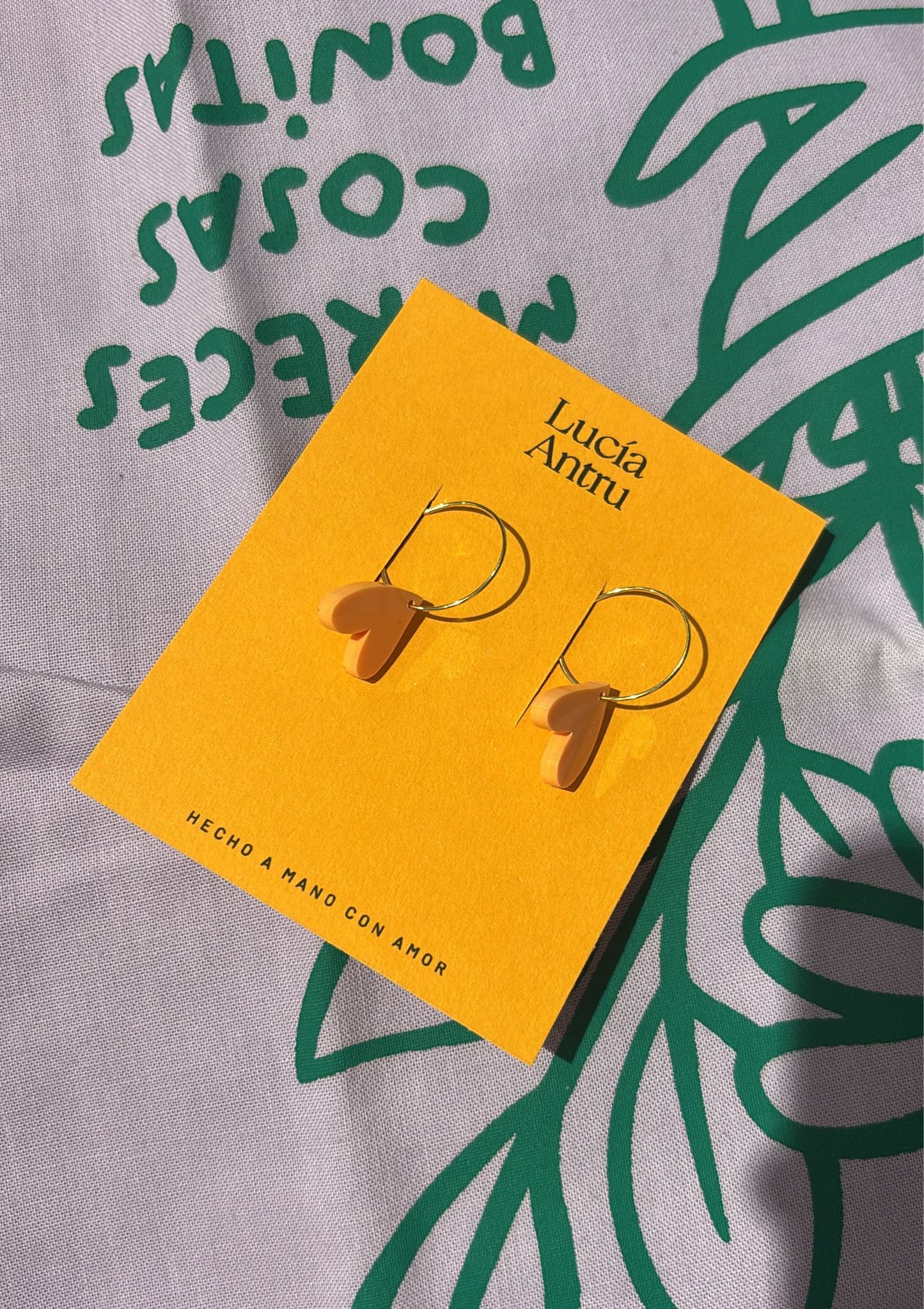 Pendientes Corazón del revés - varios colores