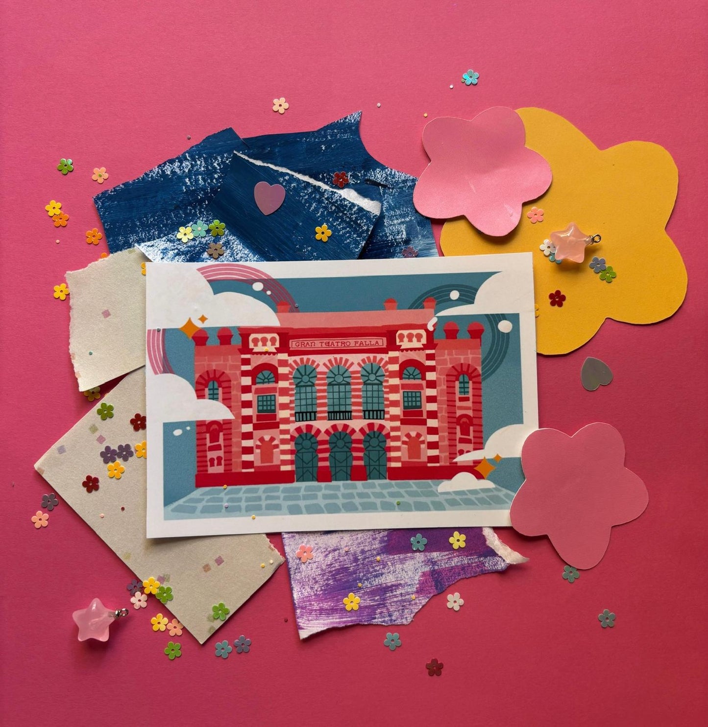 Lámina del  Teatro Falla