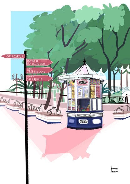 Lámina Kiosco - Cádiz