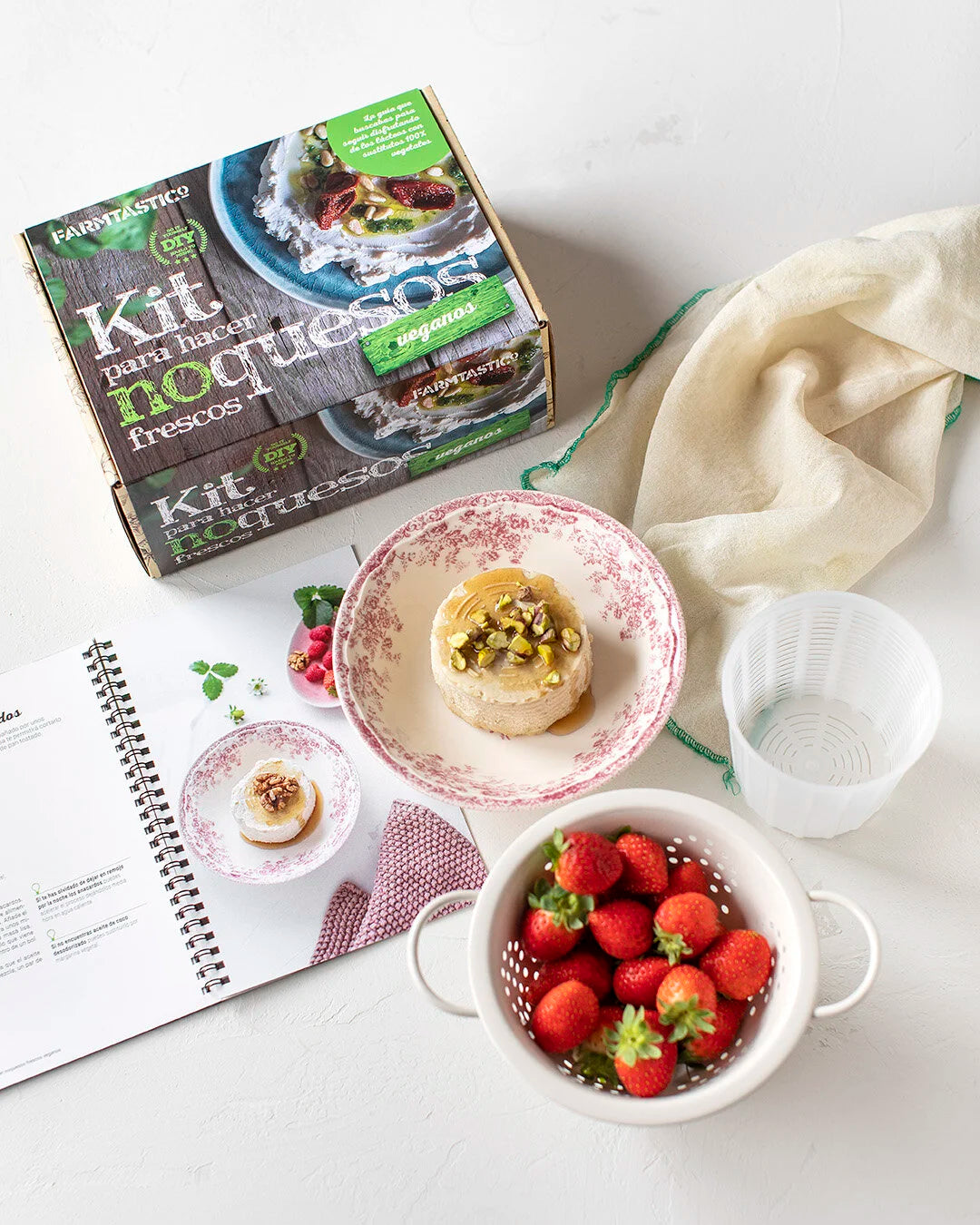 Kit para hacer quesos veganos