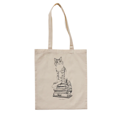 Totebags Cat on books X LAURA AGUSTÍ