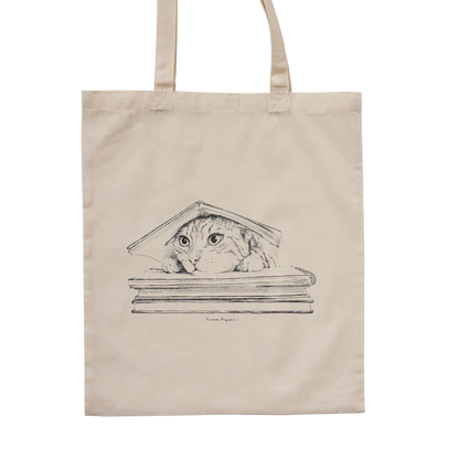 Totebags Cat on books X LAURA AGUSTÍ