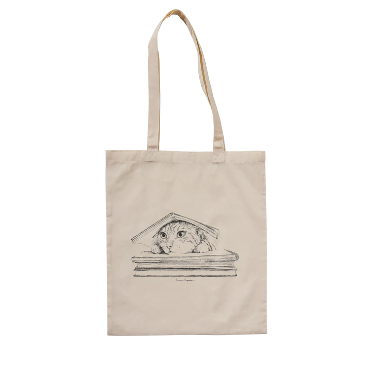 Totebags Cat on books X LAURA AGUSTÍ
