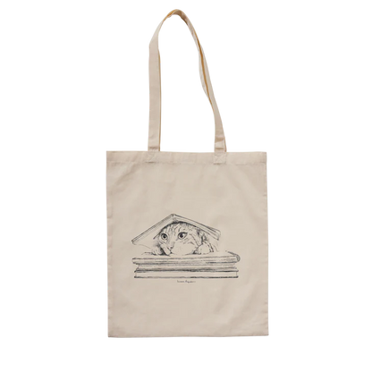 Totebags Cat on books X LAURA AGUSTÍ
