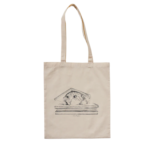 Totebags Cat on books X LAURA AGUSTÍ
