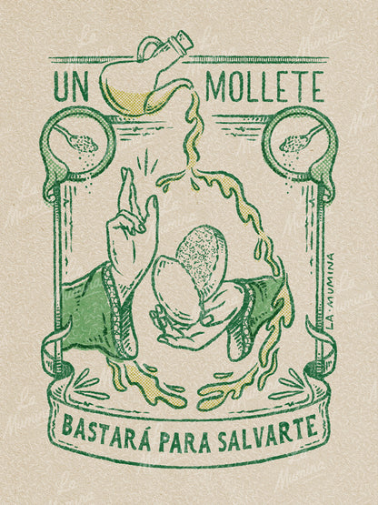 Lámina Un mollete bastará para salvarte