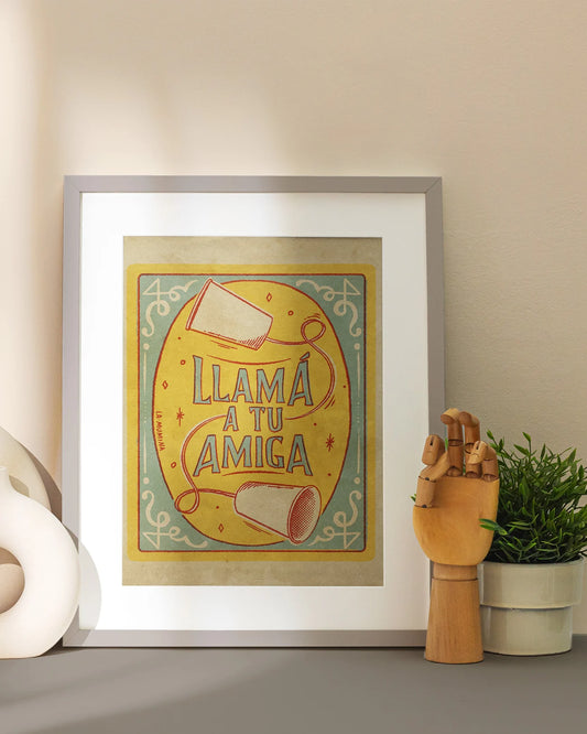 Lámina Llama a tu amiga