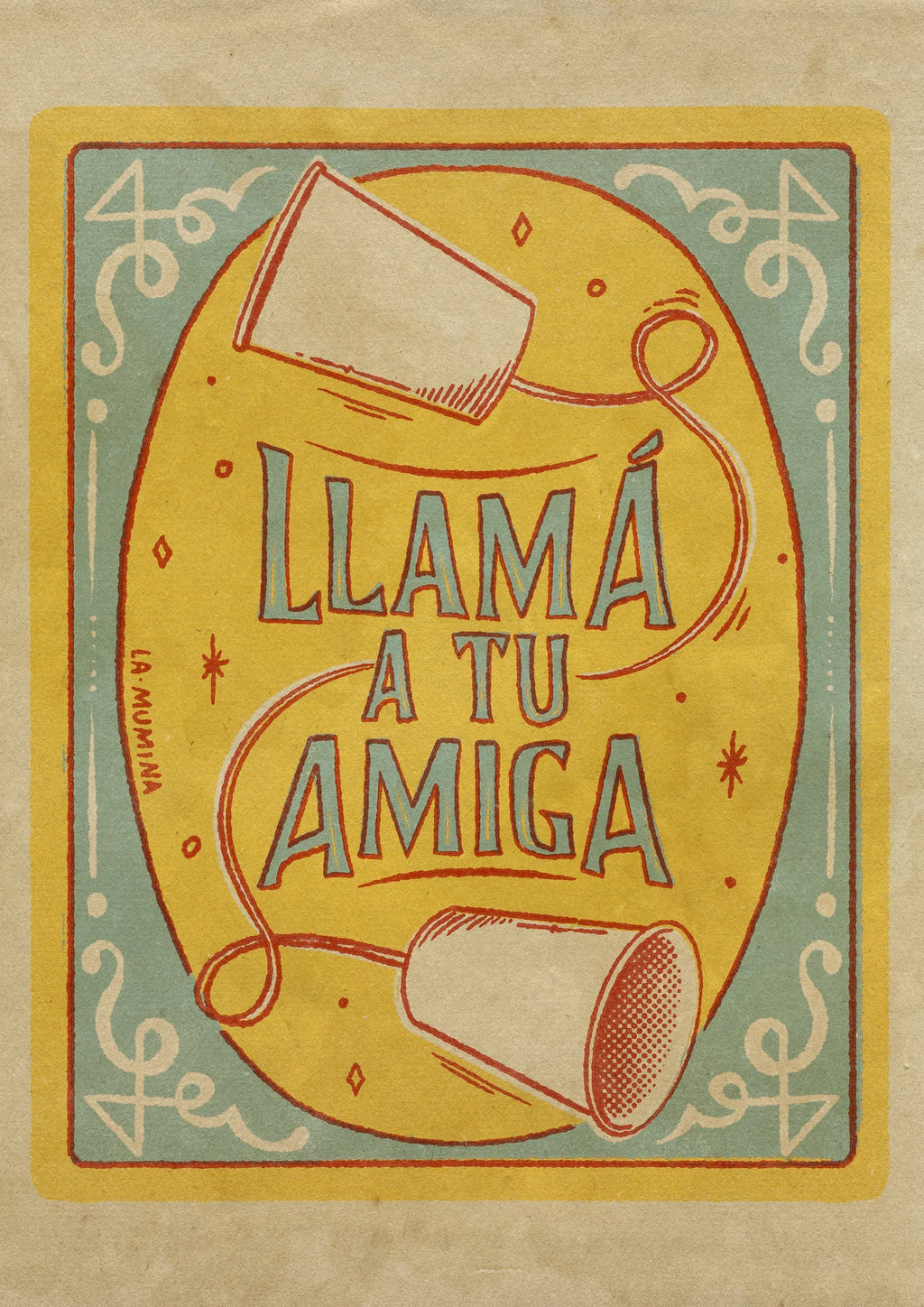 Lámina Llama a tu amiga
