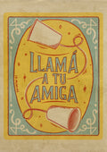 Lámina Llama a tu amiga
