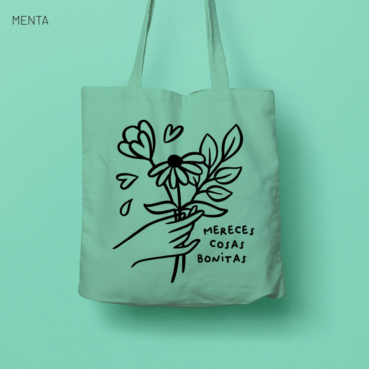 Totebag Mereces cosas bonitas 140g - Varios colores