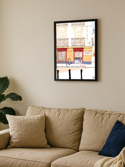 Lámina Confitería Pópulo - Cádiz