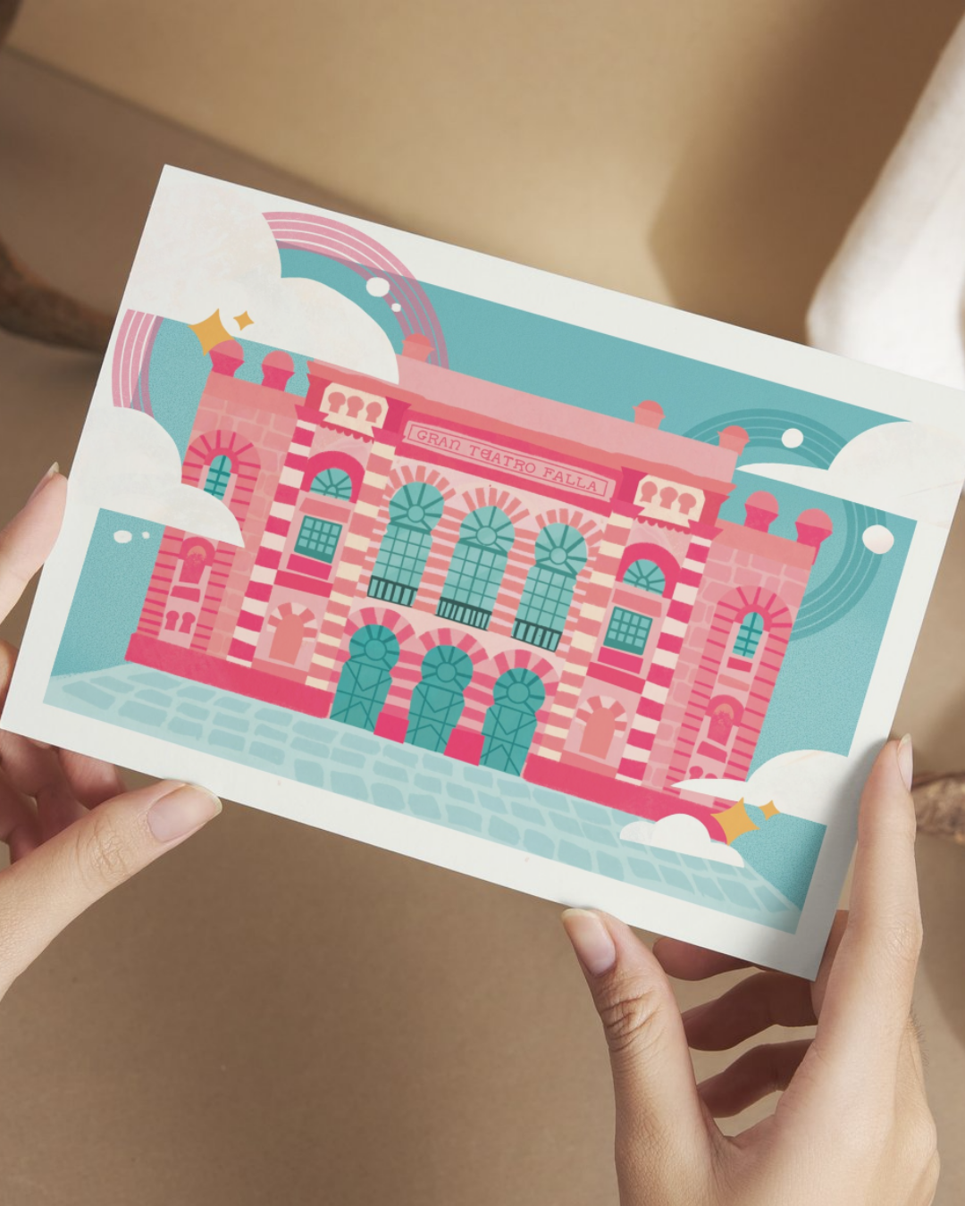 Lámina del  Teatro Falla