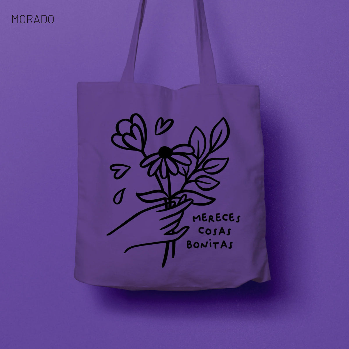 Totebag Mereces cosas bonitas 140g - Varios colores