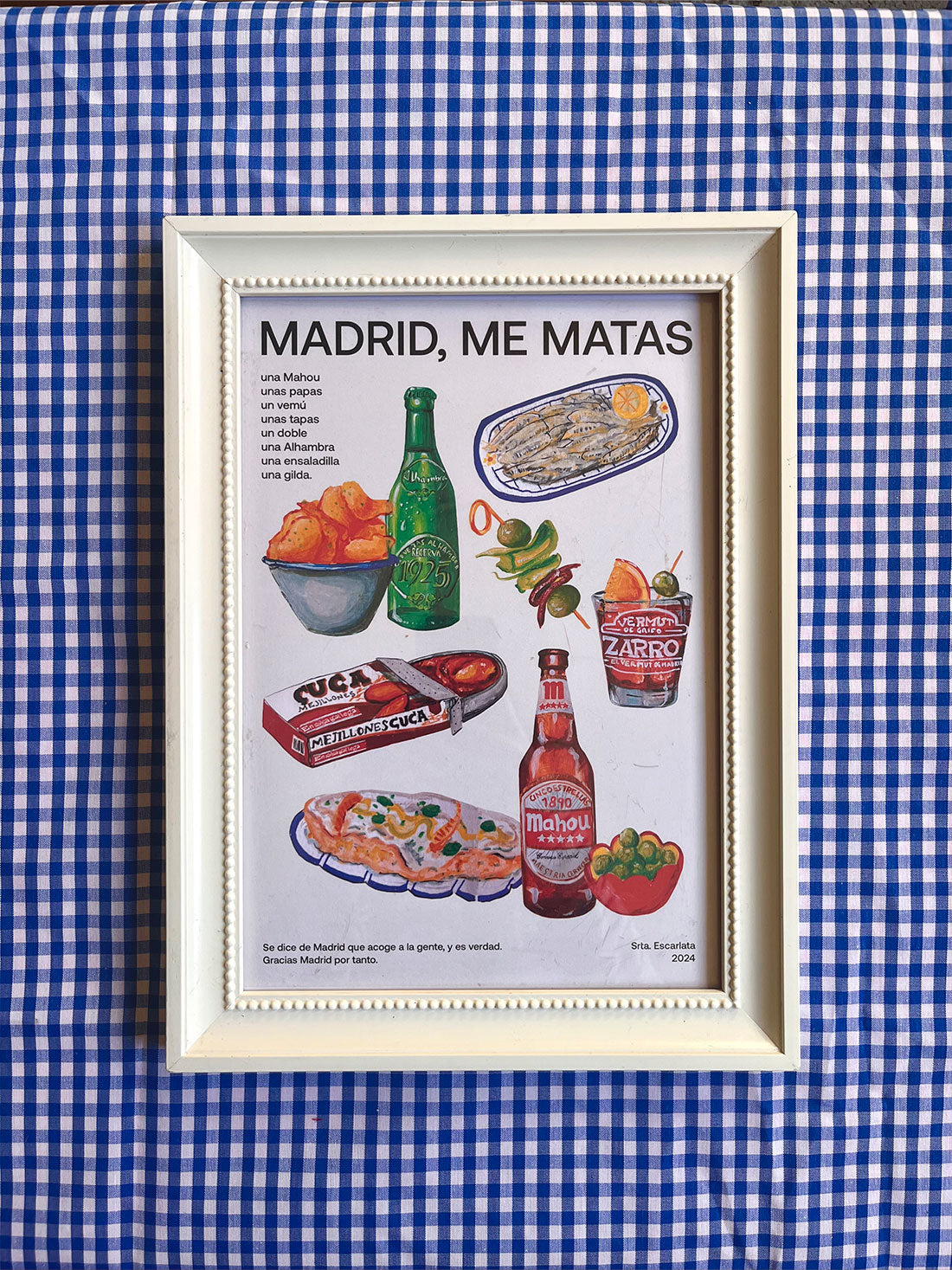 Lámina Madrid me matas