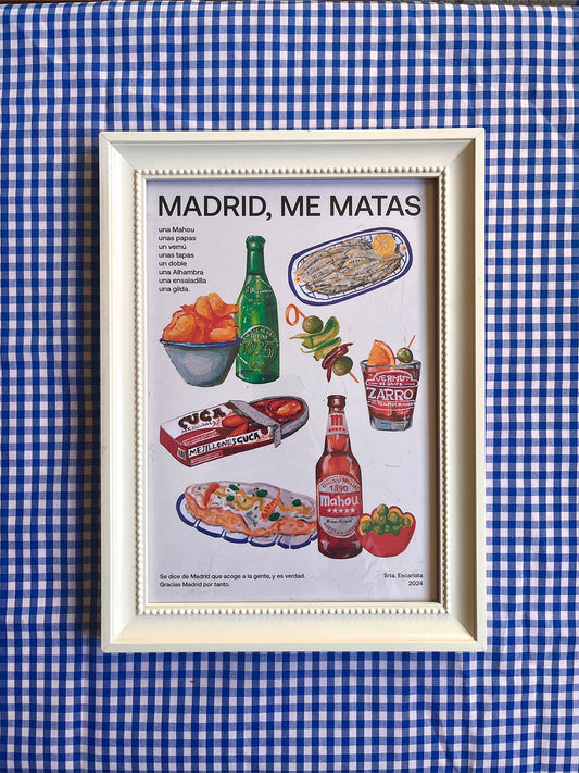 Lámina Madrid me matas