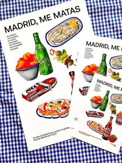 Lámina Madrid me matas