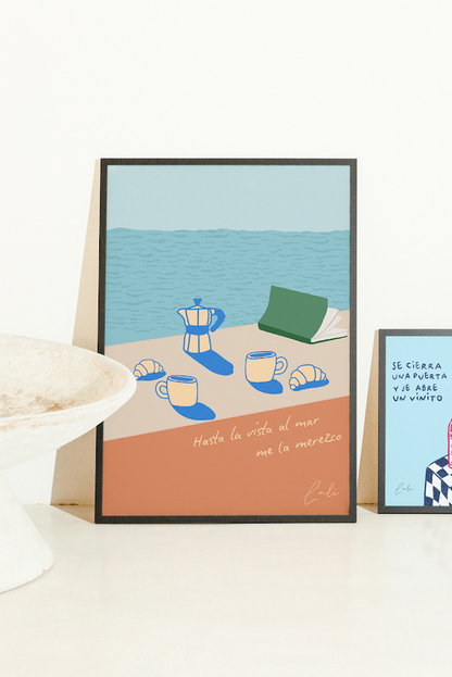 Lámina Hasta la vista al mar me la merezco