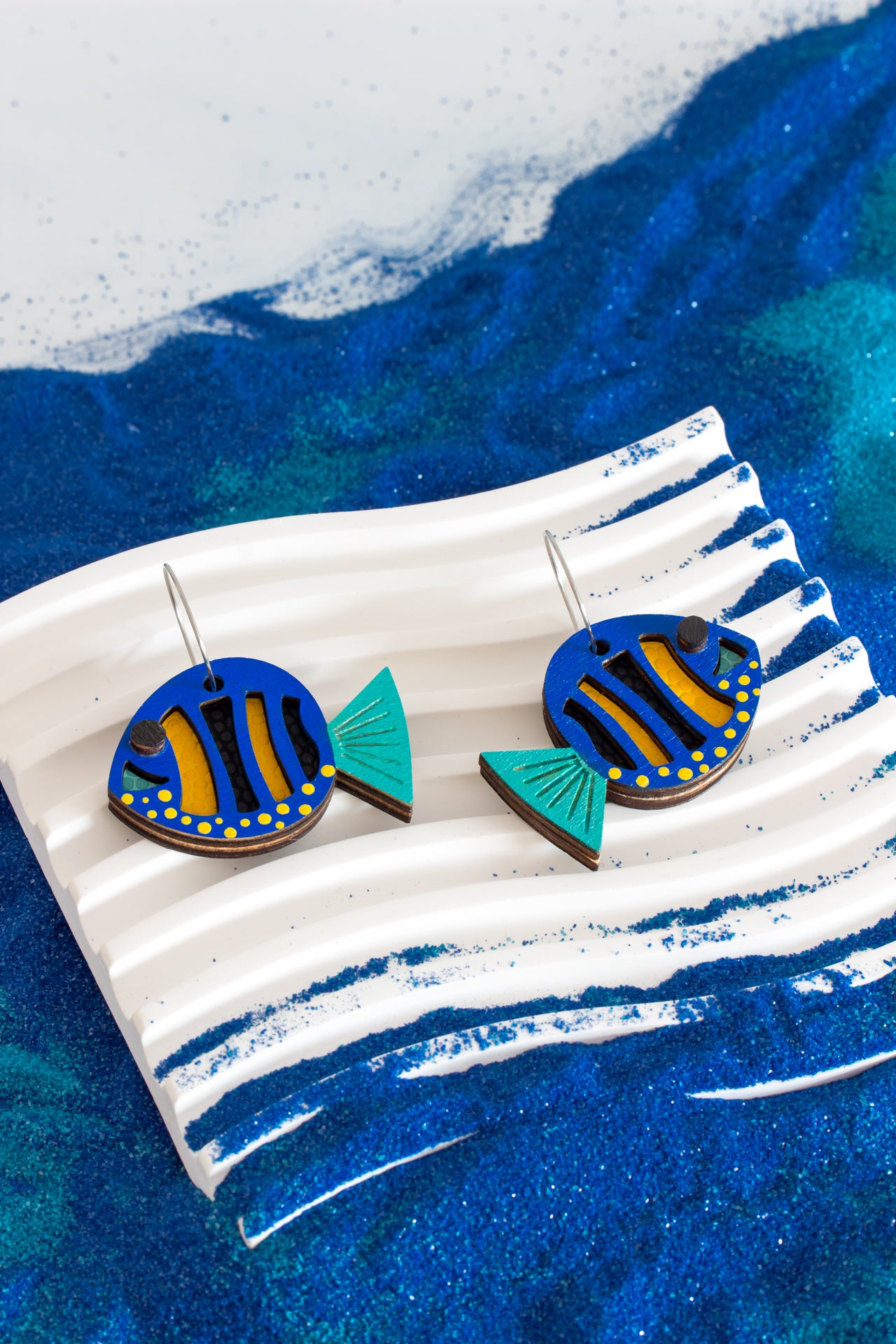 Pendientes Pez Dori Azul