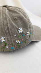 Gorras bordadas margaritas