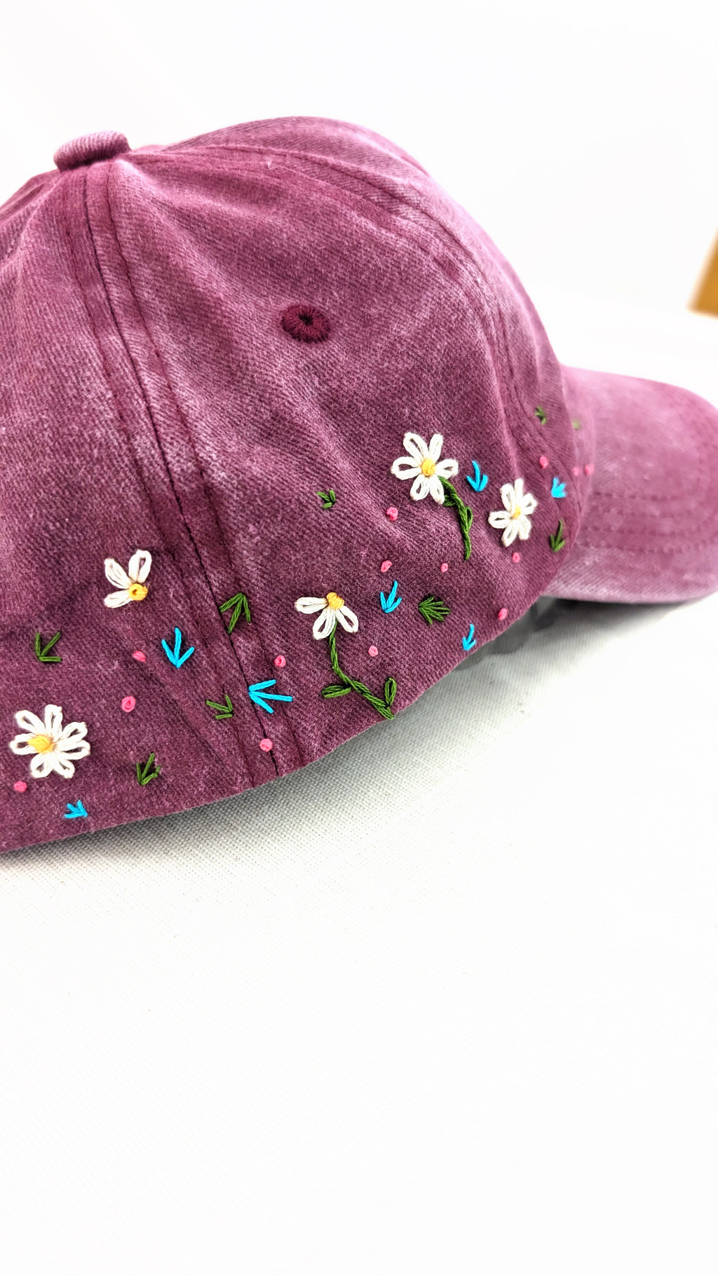 Gorras bordadas margaritas