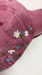 Gorras bordadas margaritas
