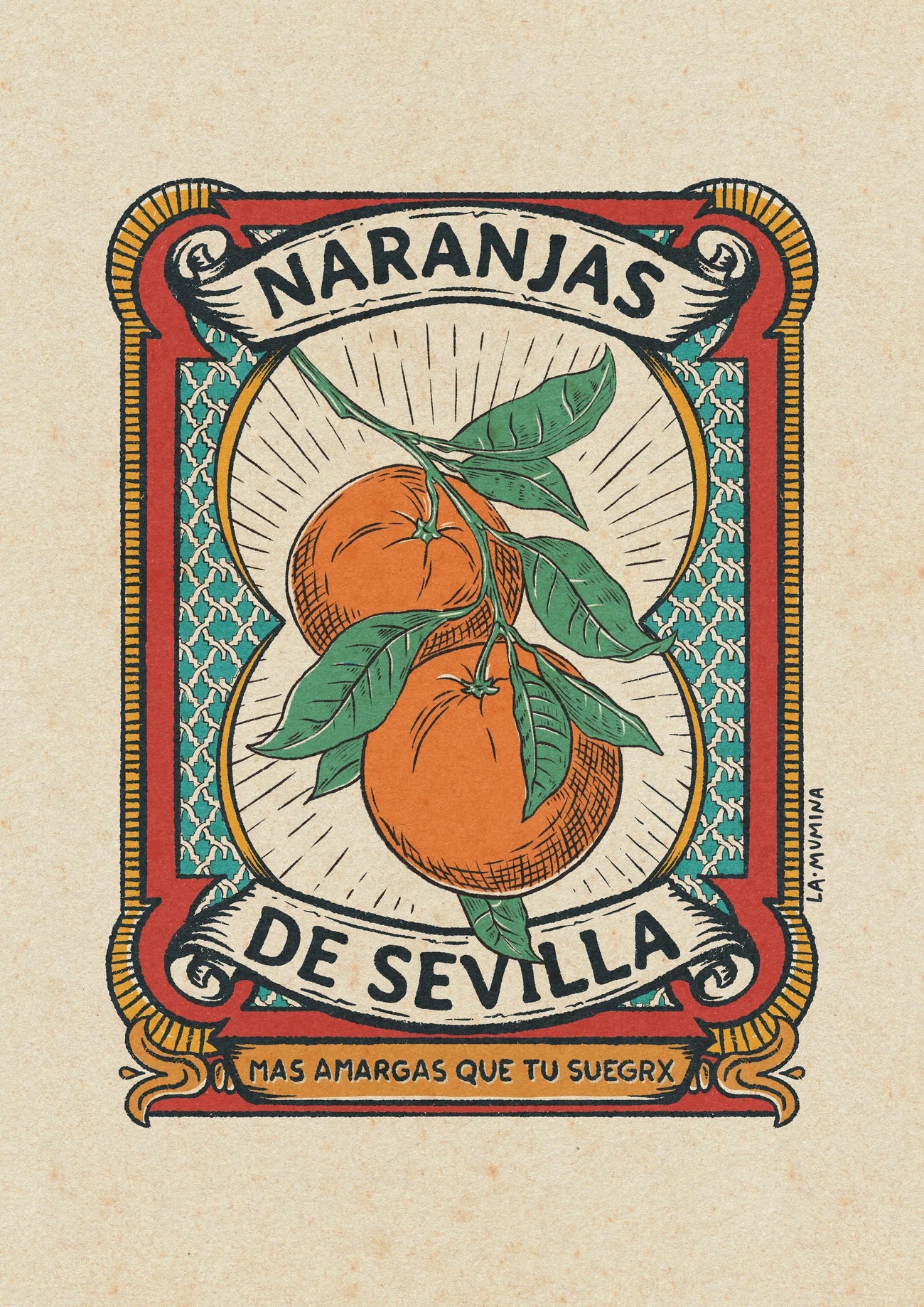 Lámina Naranjas Sevilla