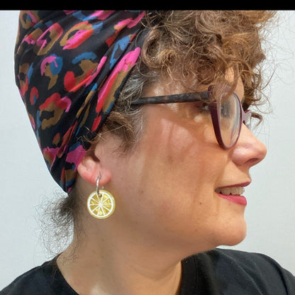 Pendientes rodajas de limones