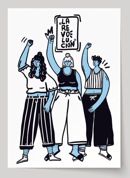 Lámina risografía La revolución