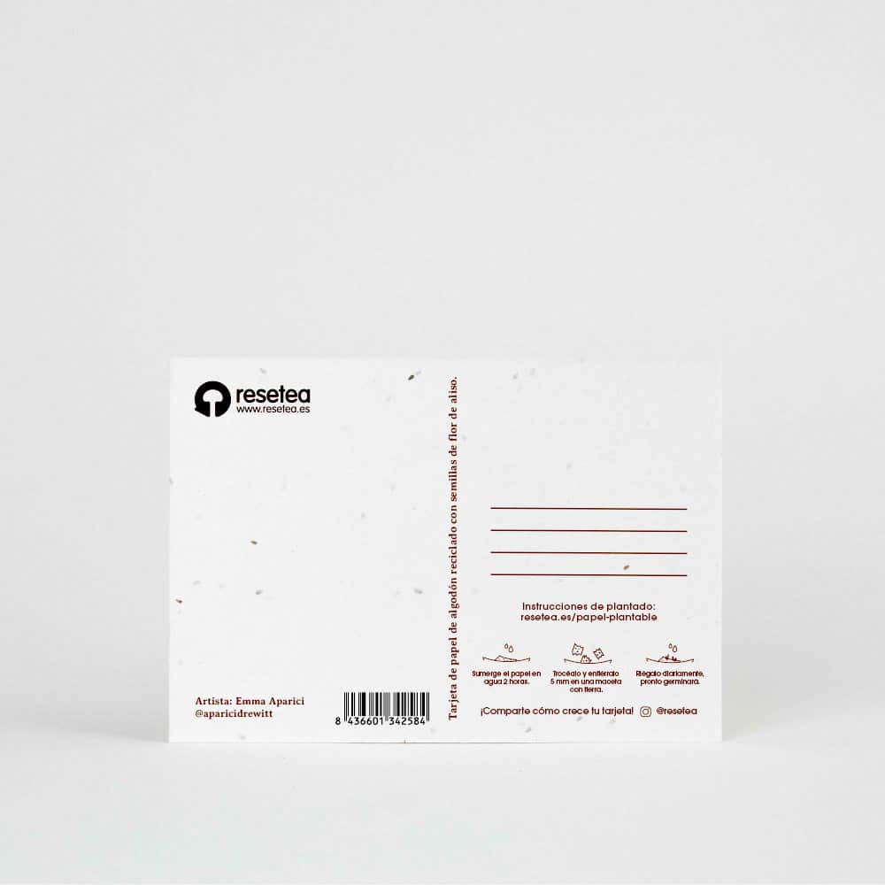 Postal plantable - "Los deseos"