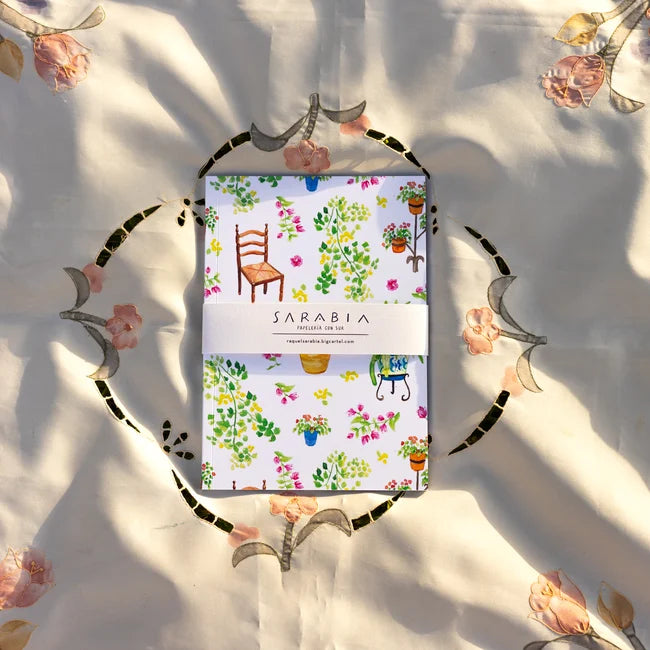 Libreta Patio andaluz con silla