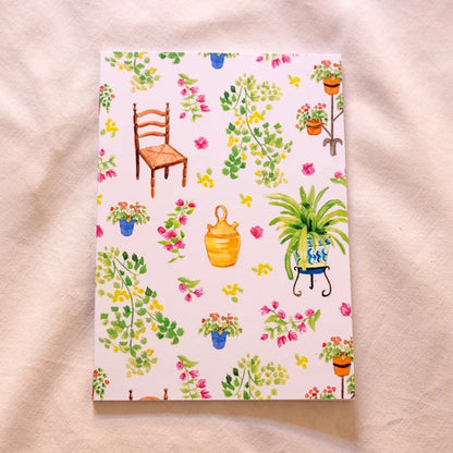 Libreta Patio andaluz con silla