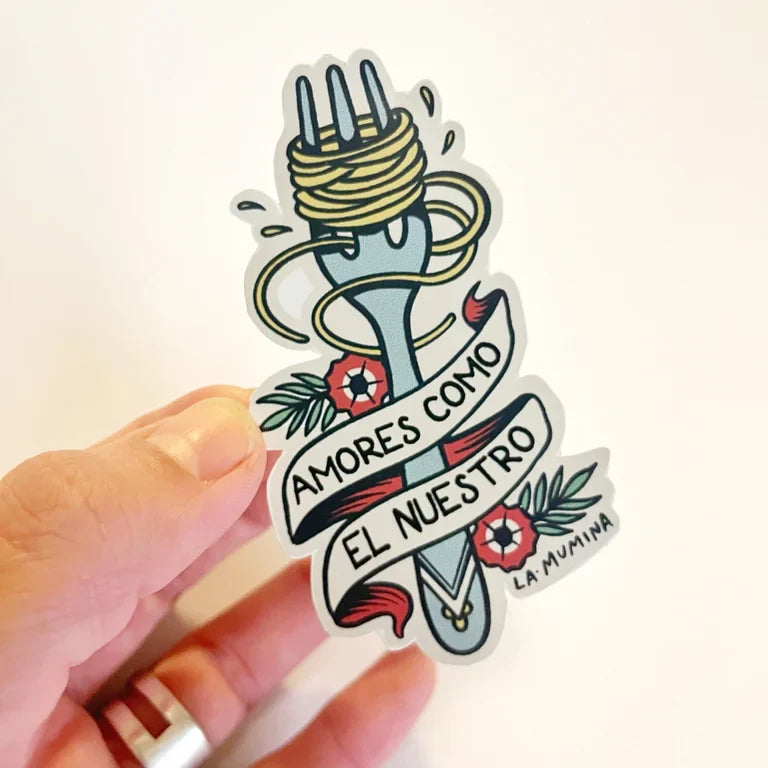 Pegatinas Papa aliñá, La penúltima y Amores como el nuestro