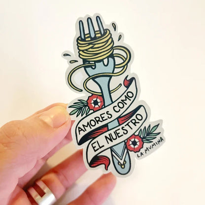 Pegatinas Papa aliñá, La penúltima y Amores como el nuestro