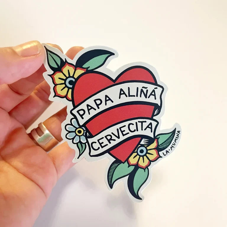 Pegatinas Papa aliñá, La penúltima y Amores como el nuestro