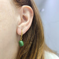 Pendientes Aceitunas aro dorado