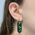Pendientes Olivo alargado