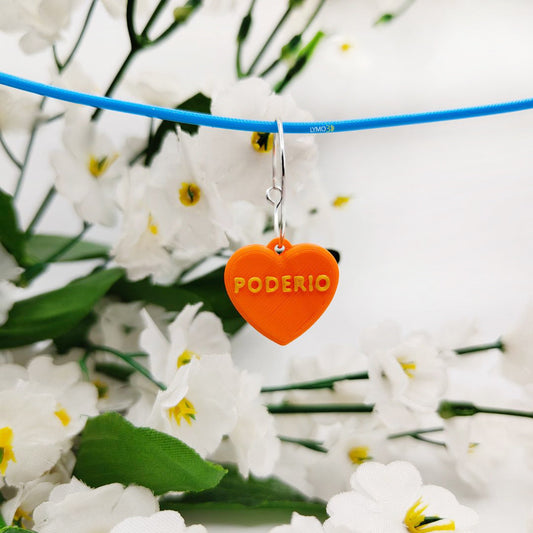 Pendiente Poderío Corazón