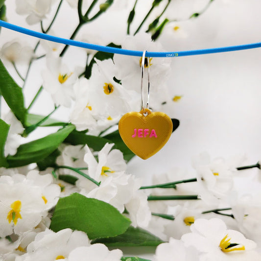 Pendiente Jefa Corazón
