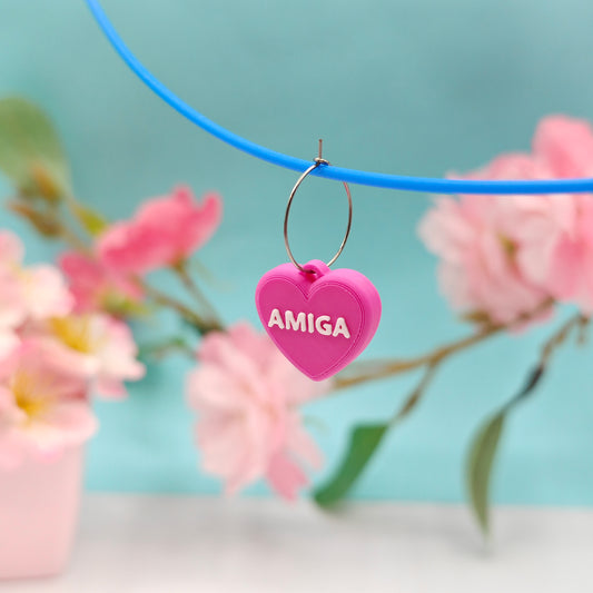 Pendiente Amiga Corazón
