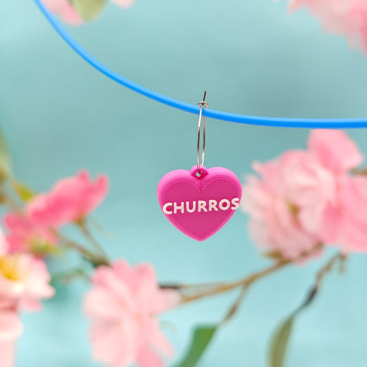 Pendiente Churros Corazón