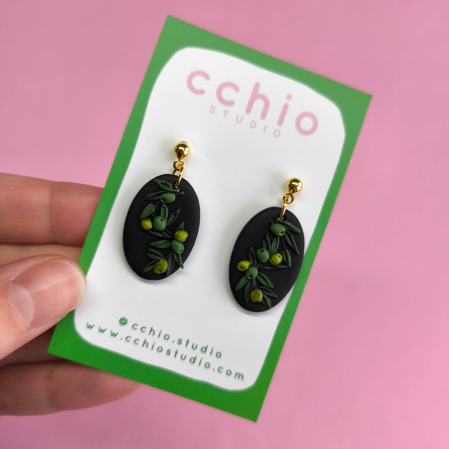 Pendientes Olivo ovalado