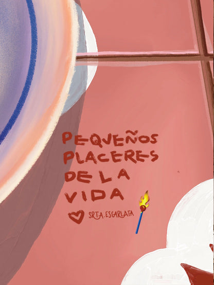 Lámina Pequeños placeres de la vida (desayuno)