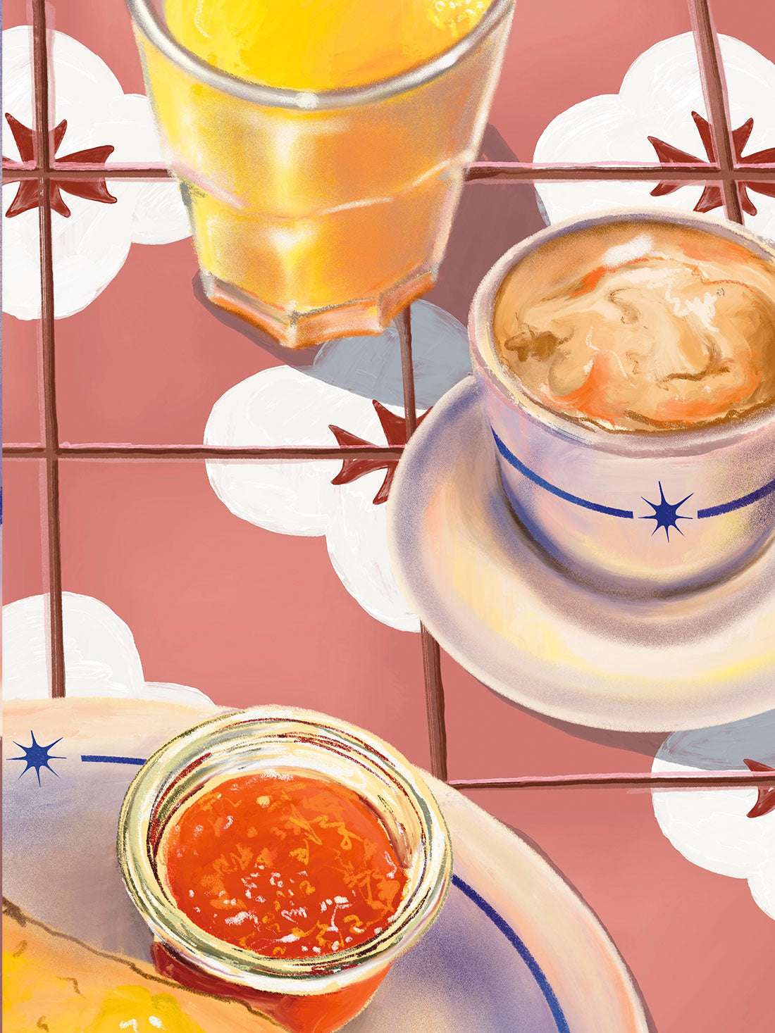 Lámina Pequeños placeres de la vida (desayuno)