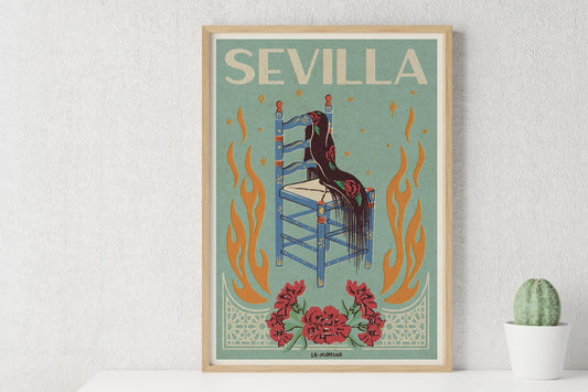 Art Print The one who went to Seville lost his chair 