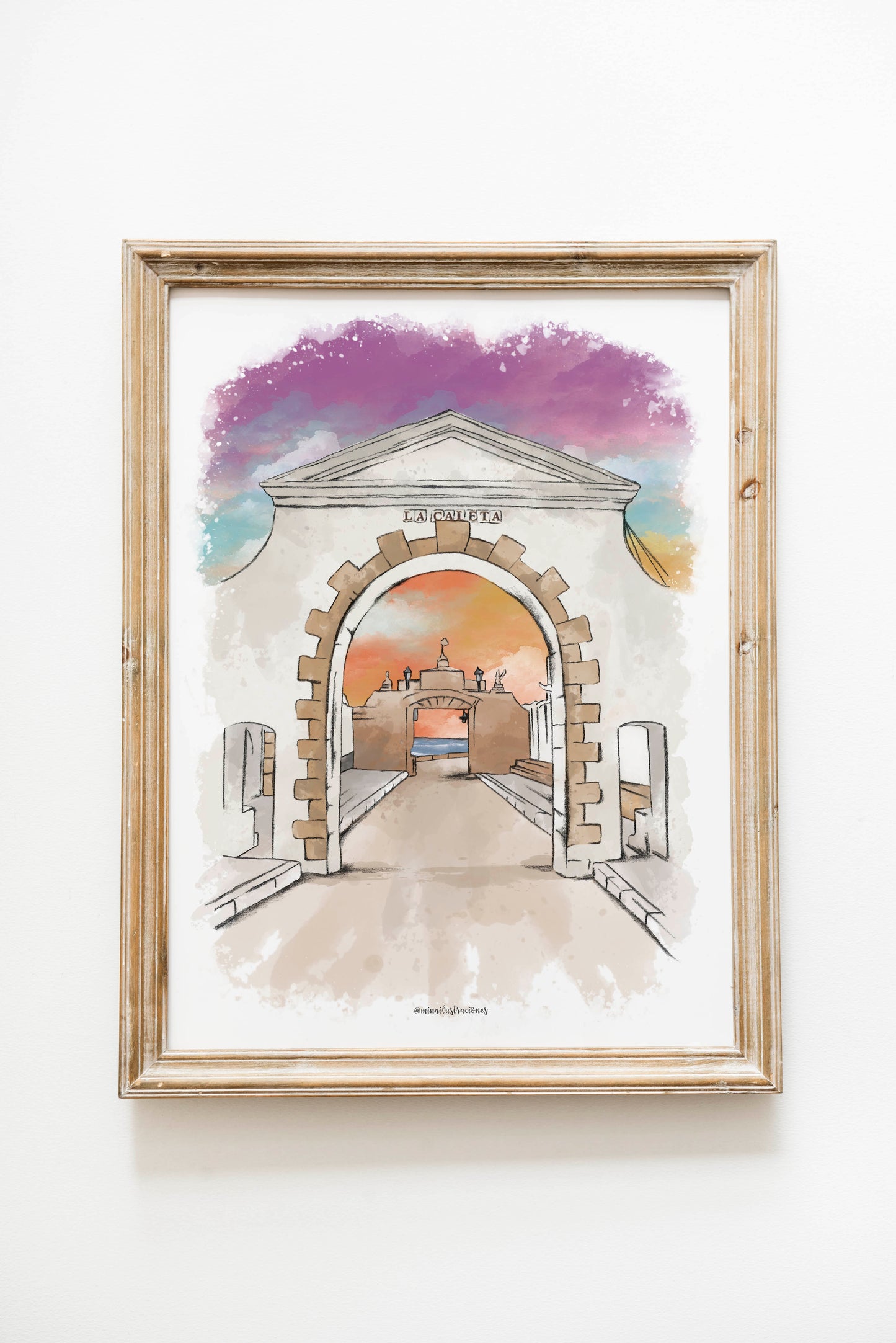 Lámina La Caleta - puerta