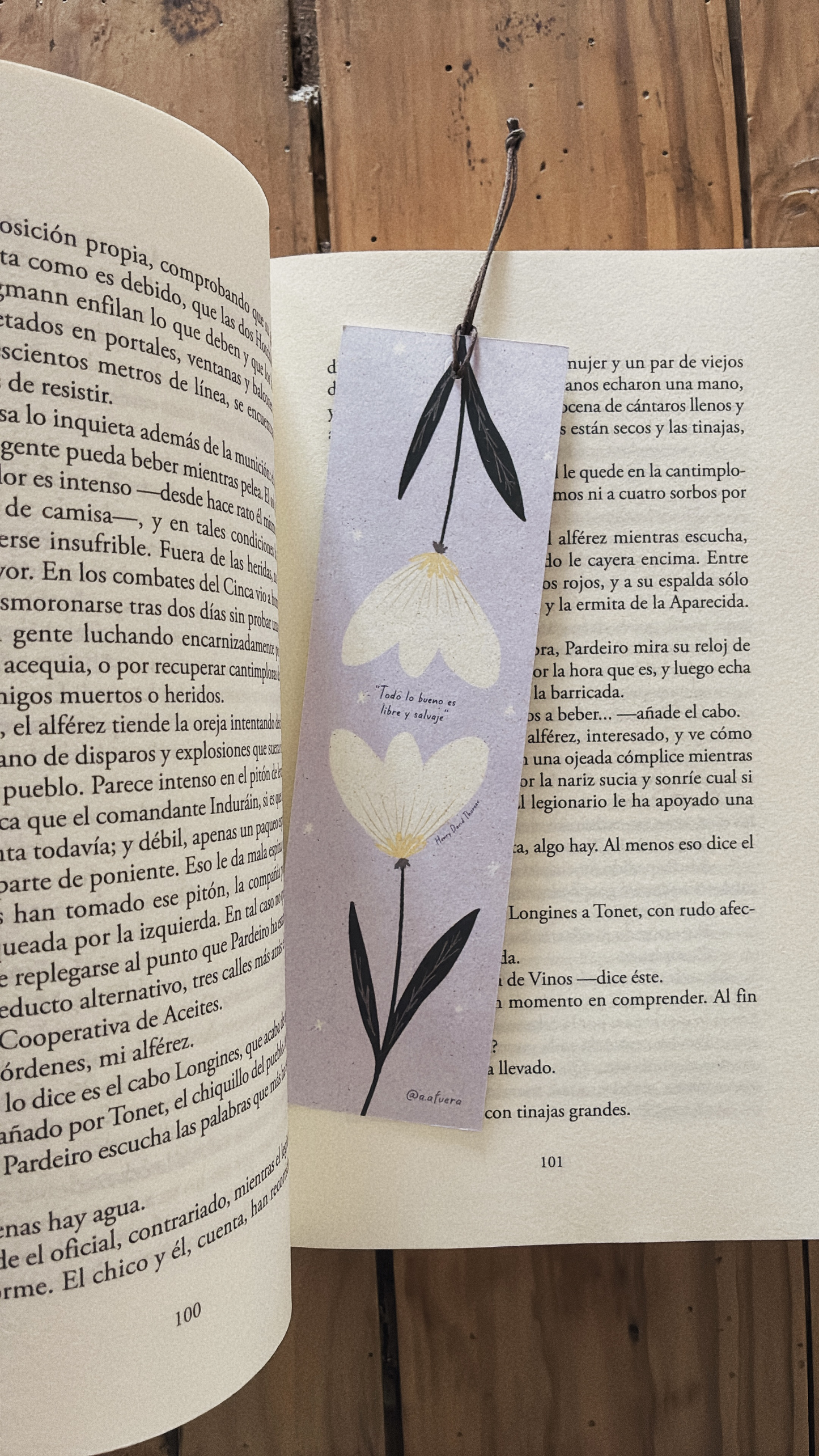 Punto de libro Todo lo bueno es libre y salvaje