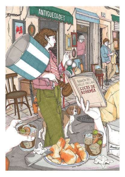 Lámina A3 Chica Rastro