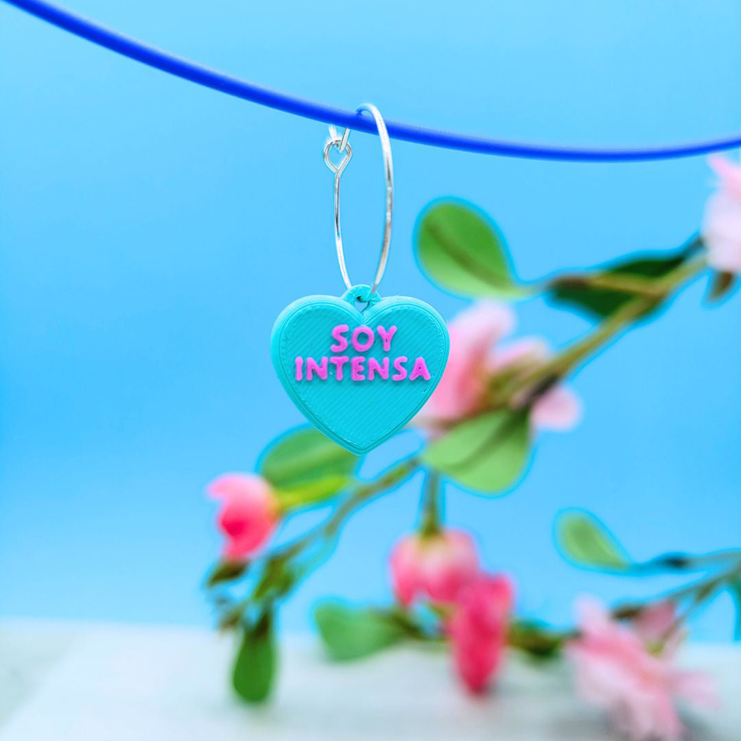 Pendiente Soy Intensa Corazón